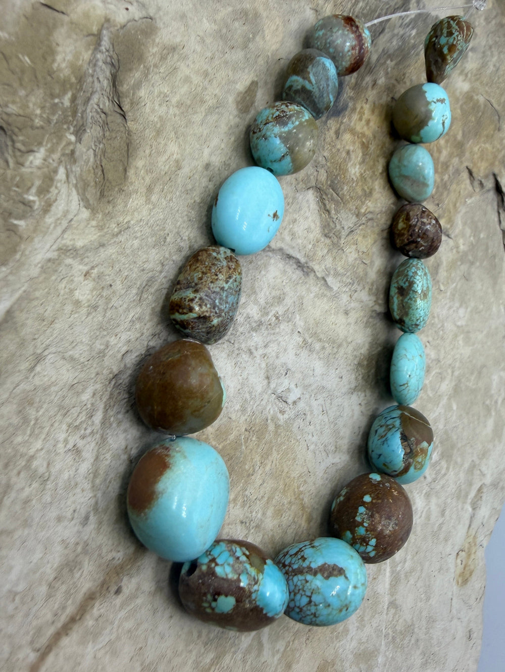 RARE Number 8 Turquoise (Nevada) Rounded Graduated Nugget