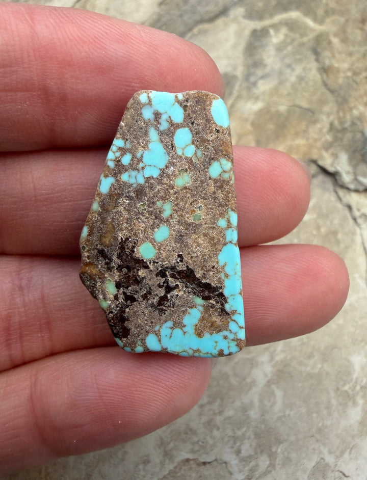 RARE Number 8 Turquoise (Nevada) Slab Beads (Large Hole)