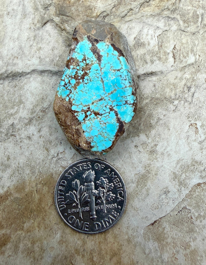 RARE Number 8 Turquoise (Nevada) Slab Beads (Large Hole)