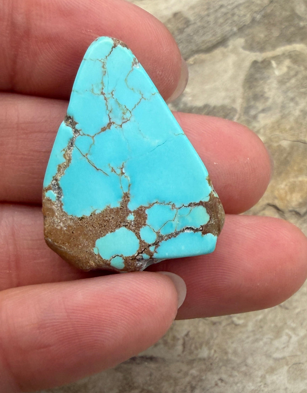 RARE Number 8 Turquoise (Nevada) Slab Beads (Large Hole)