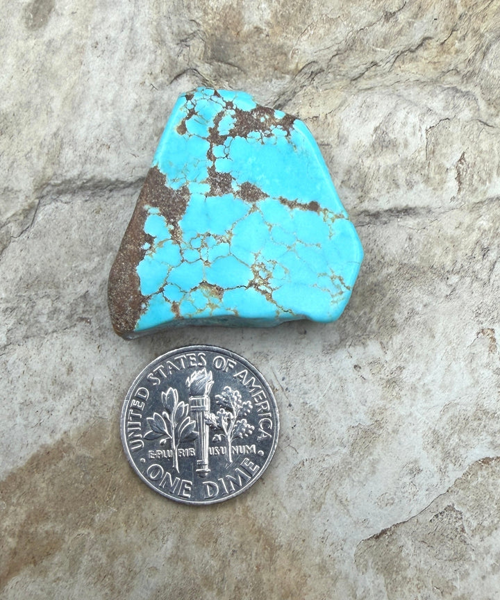 RARE Number 8 Turquoise (Nevada) Slab Beads (Large Hole)