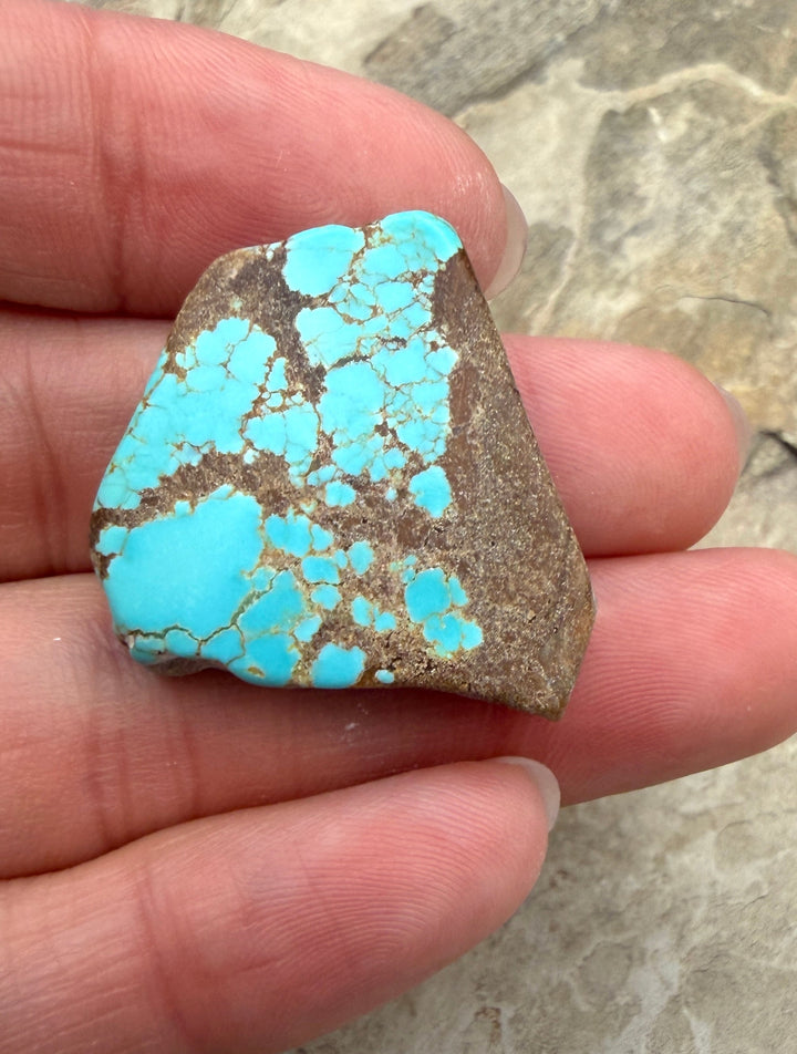 RARE Number 8 Turquoise (Nevada) Slab Beads (Large Hole)