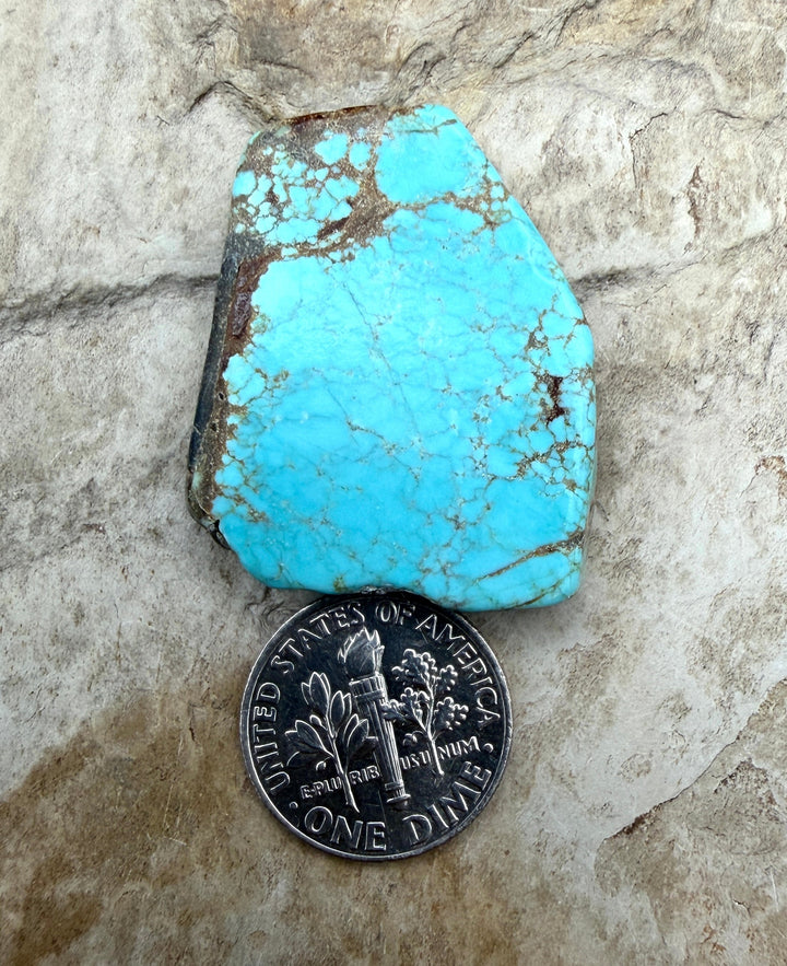 RARE Number 8 Turquoise (Nevada) Slab Beads (Large Hole)