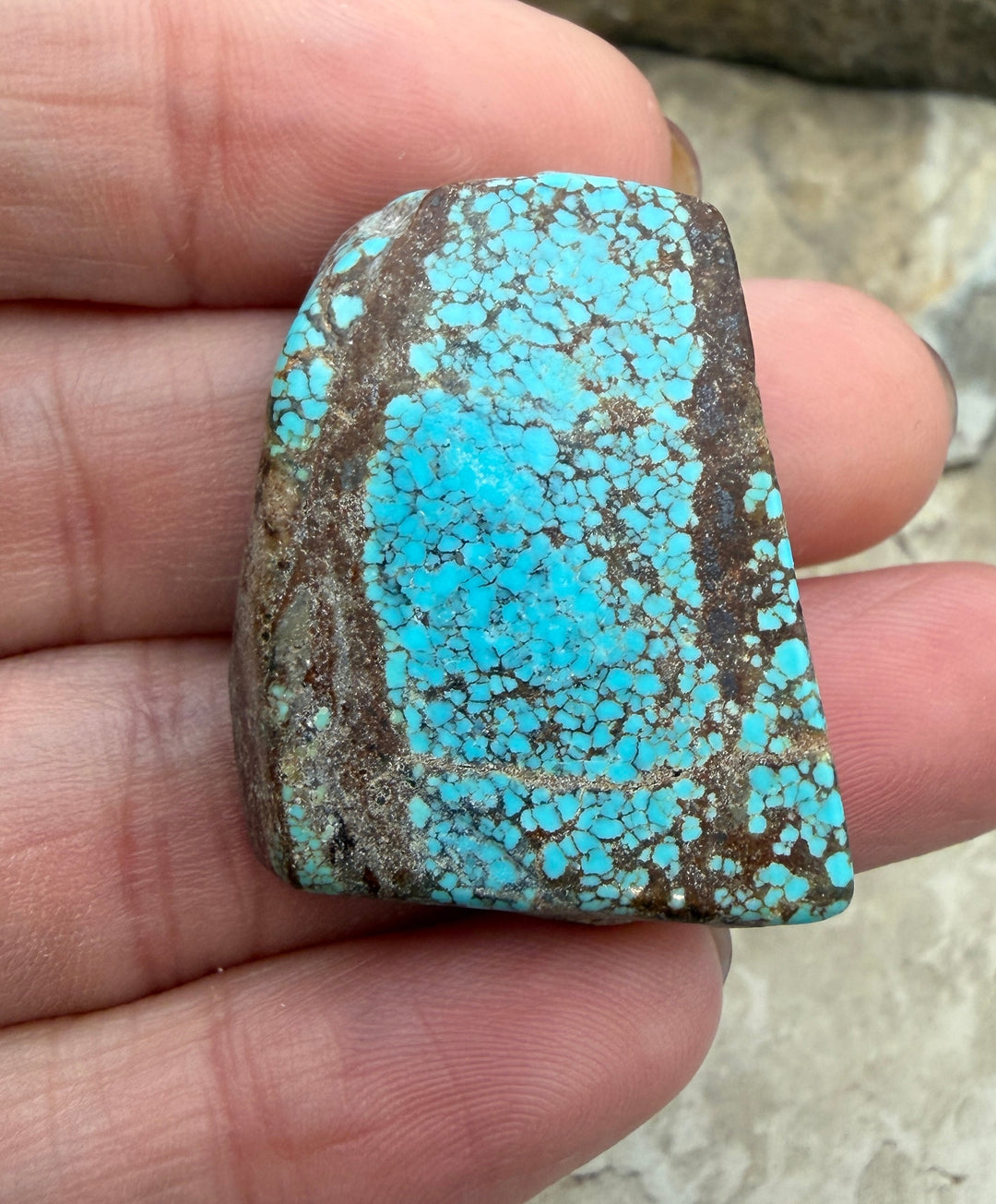 RARE Number 8 Turquoise (Nevada) Slab Beads (Large Hole)