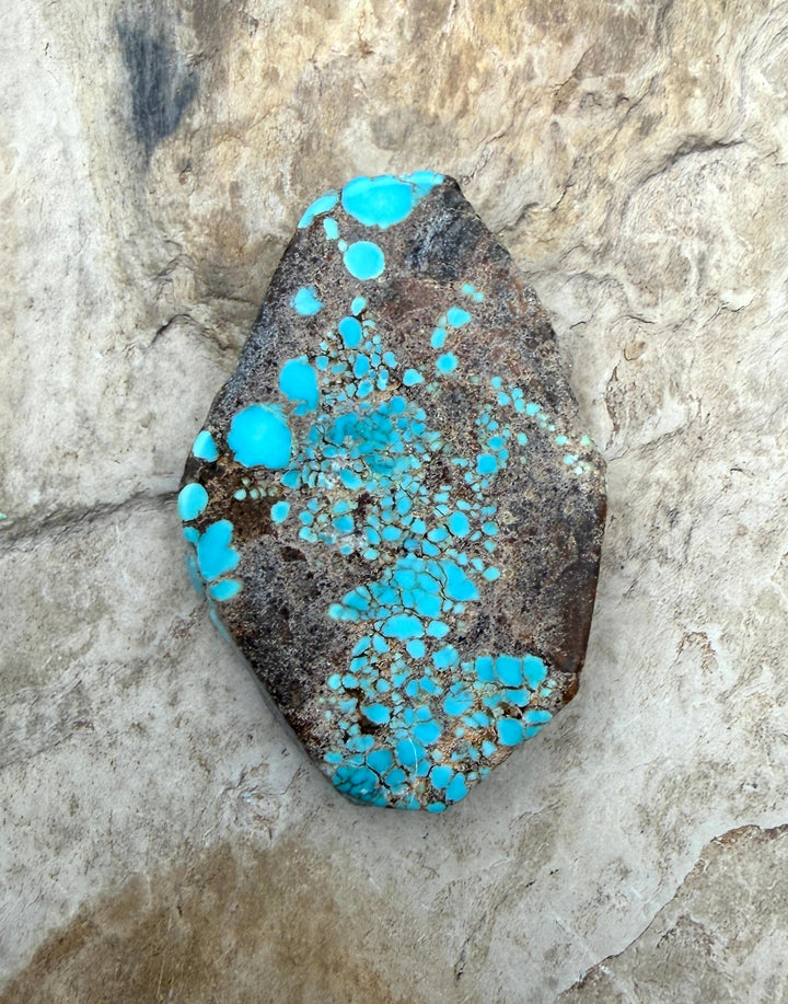 RARE Number 8 Turquoise (Nevada) Slab Beads (Large Hole)