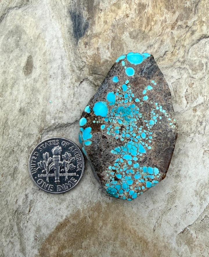 RARE Number 8 Turquoise (Nevada) Slab Beads (Large Hole)
