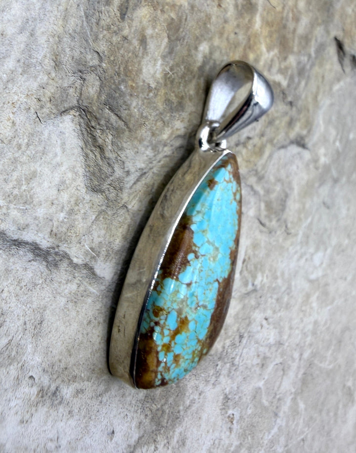 RARE Number 8 Turquoise (Nevada) Sterling Silver Freeform