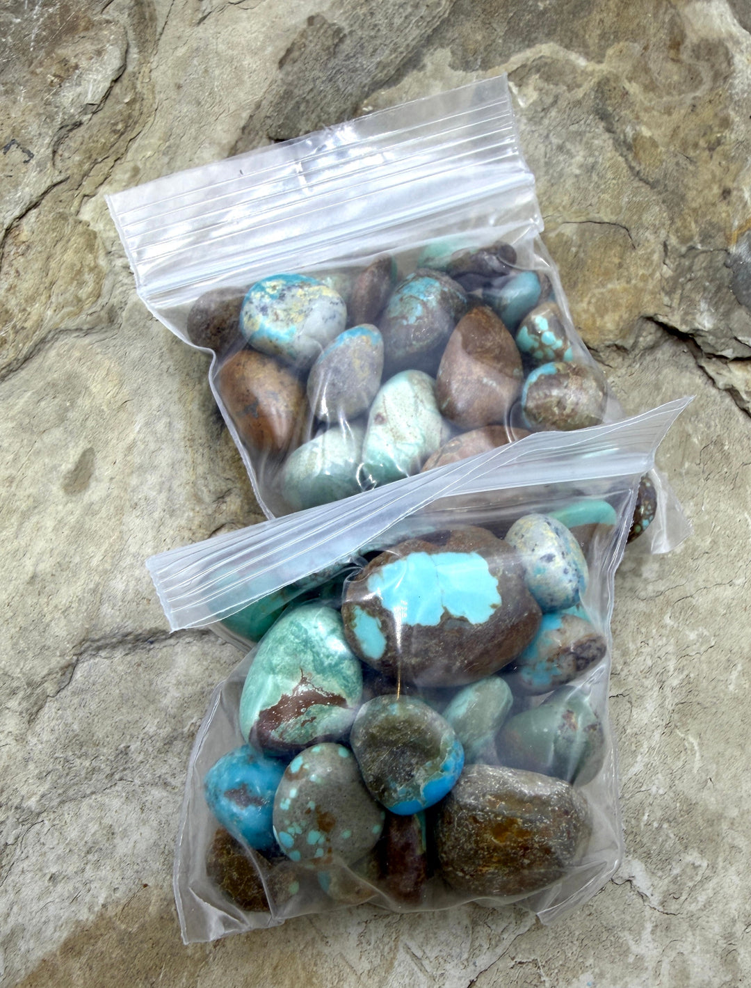 Rare Number 8 Turquoise (Nevada) Tumbled Undrilled Small
