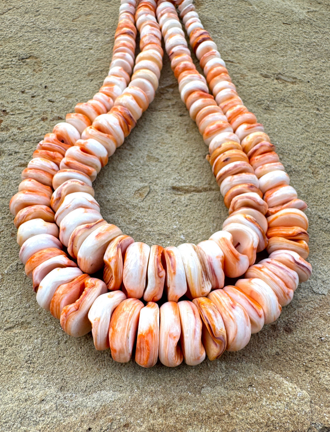 RARE Orange Lions Paw BIG Graduated 8-18mm Irregular