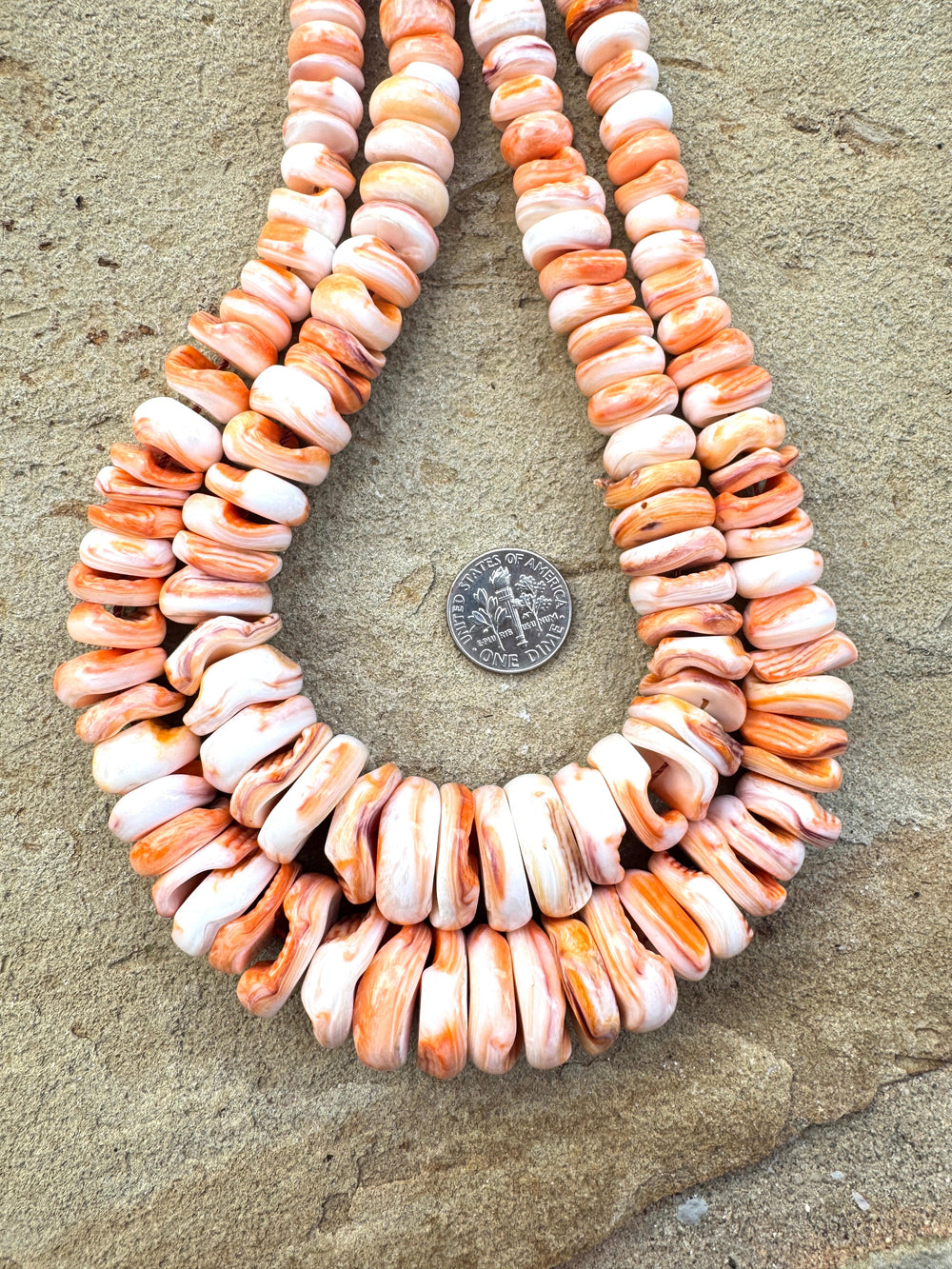 RARE Orange Lions Paw BIG Graduated 8 18mm Irregular
