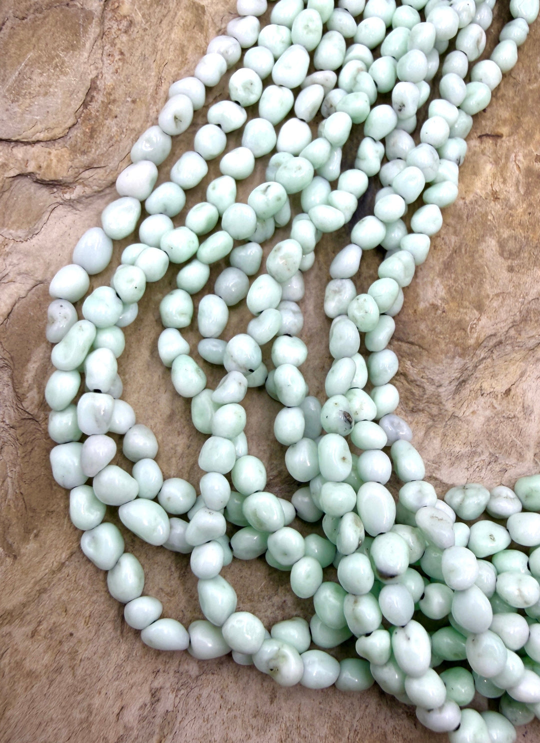 RARE Paloma Variscite (Mexico) 3.5-4mm Smooth Rounded