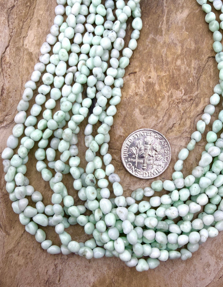 RARE Paloma Variscite (Mexico) 3.5-4mm Smooth Rounded