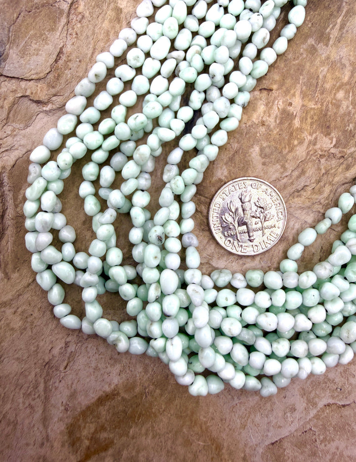 RARE Paloma Variscite (Mexico) 3.5-4mm Smooth Rounded