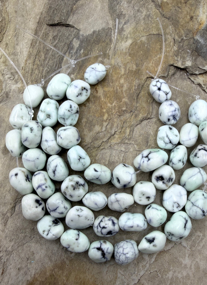 RARE Paloma Variscite (Mexico) Nugget Beads 8x10-10x14mm 4