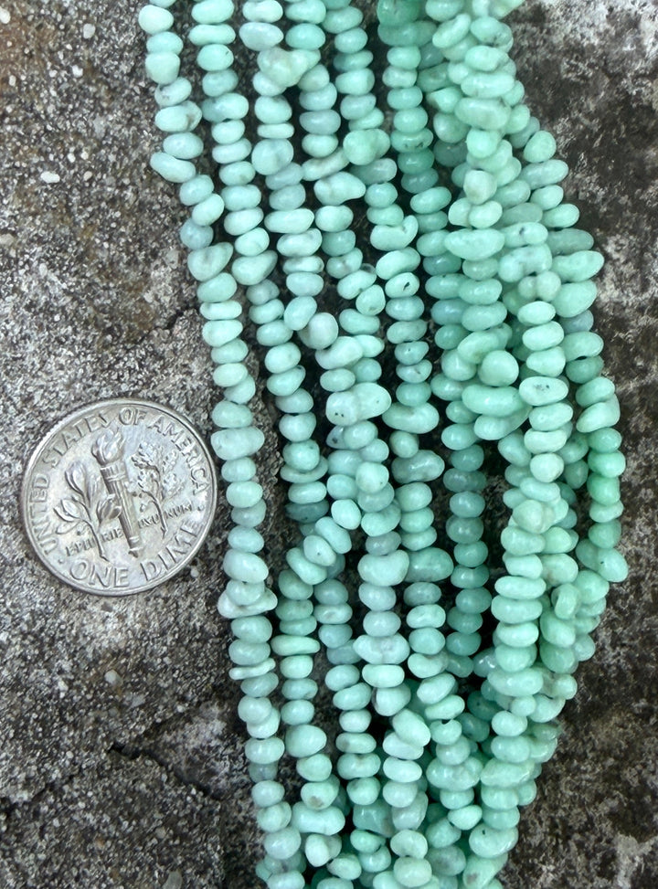 RARE Paloma Variscite (Mexico) Samll Nugget Beads 3-4mm