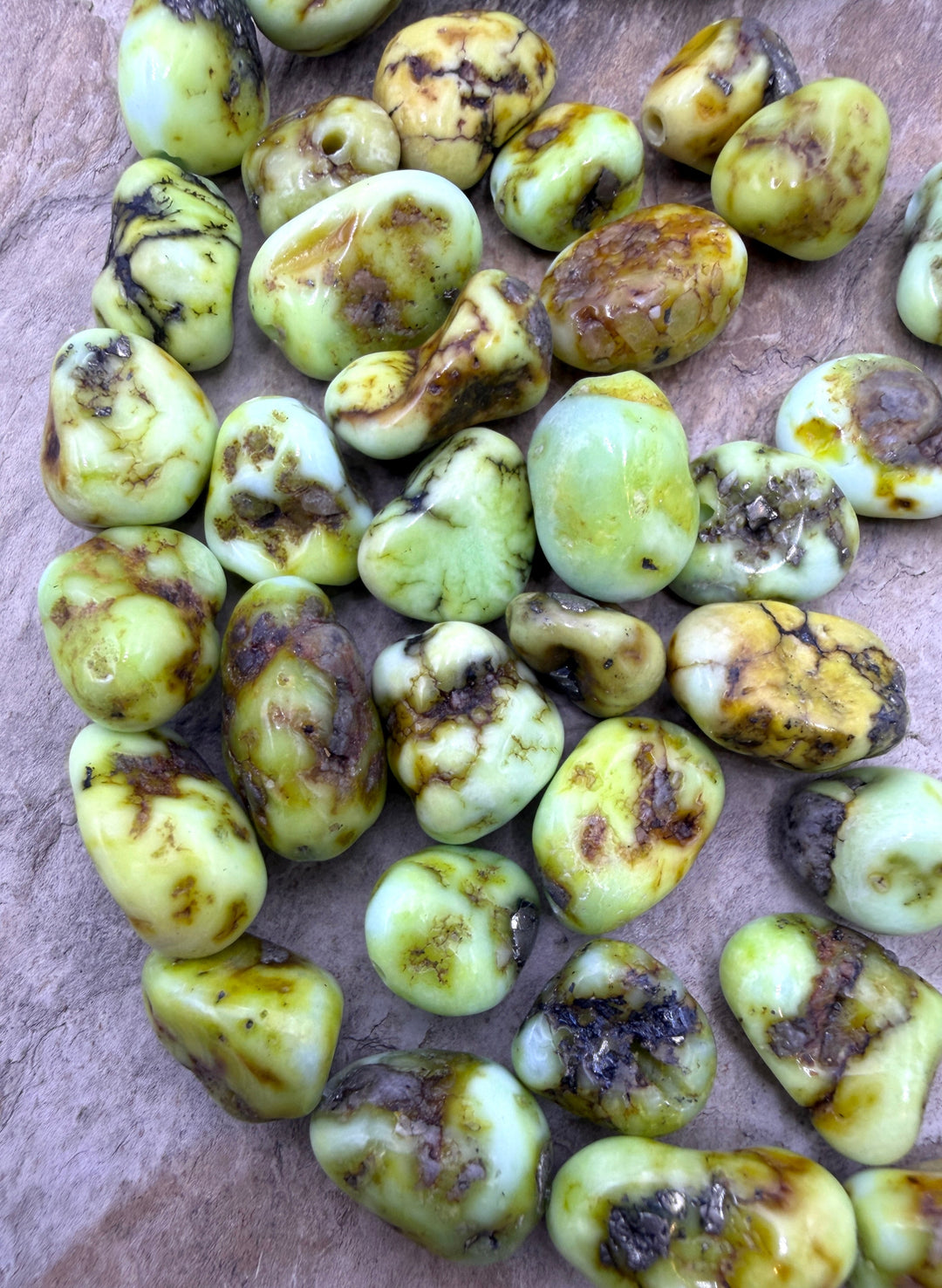 RARE Palomino Variscite 10mm-10x15mm Nugget Beads Package