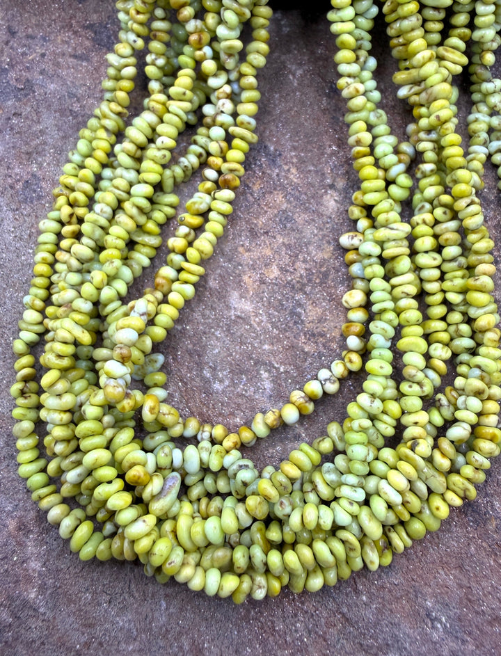RARE Palomino Variscite 3-4mm Smooth Nugget Bead (Lighter