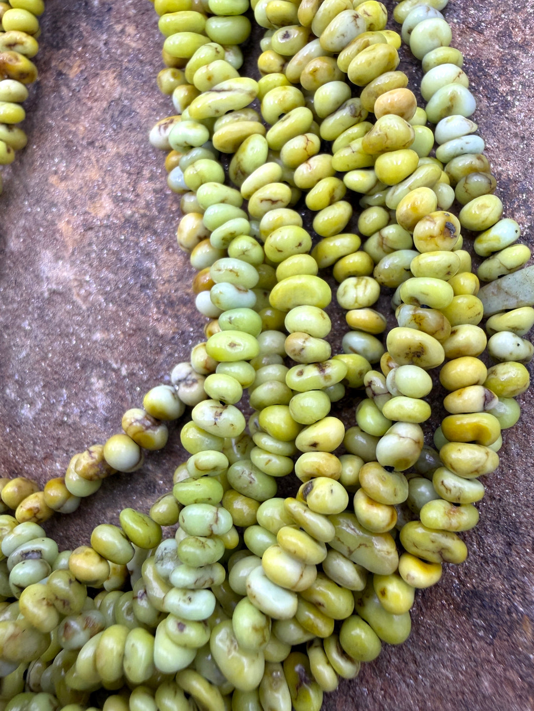 RARE Palomino Variscite 3-4mm Smooth Nugget Bead (Lighter