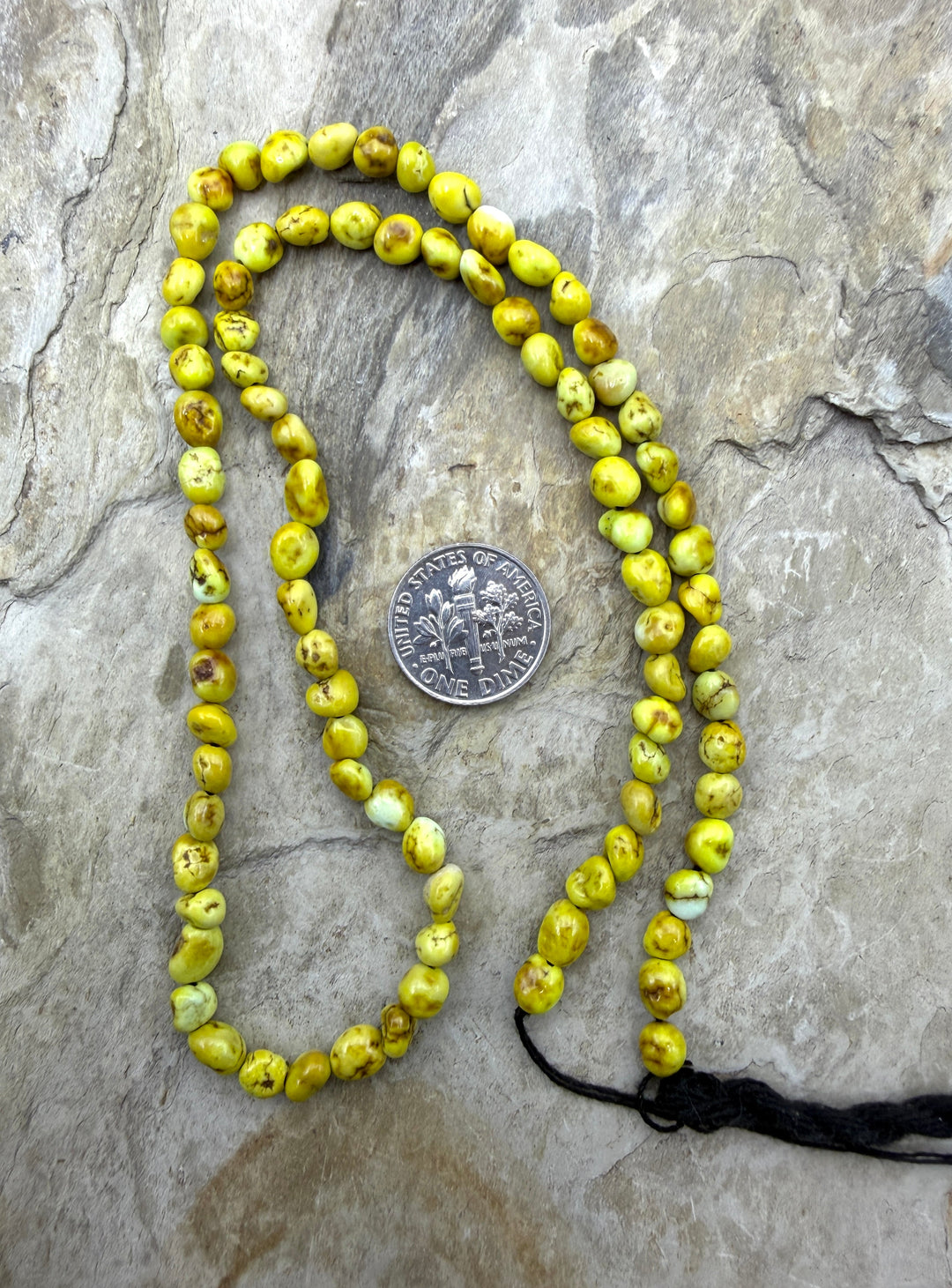 RARE Palomino Variscite 35-6mm Smooth Nugget Bead 18 Inch