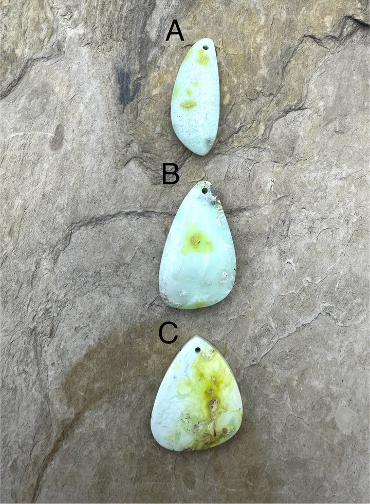 RARE Palomino Variscite Focal Pendant Bead Select One Stone