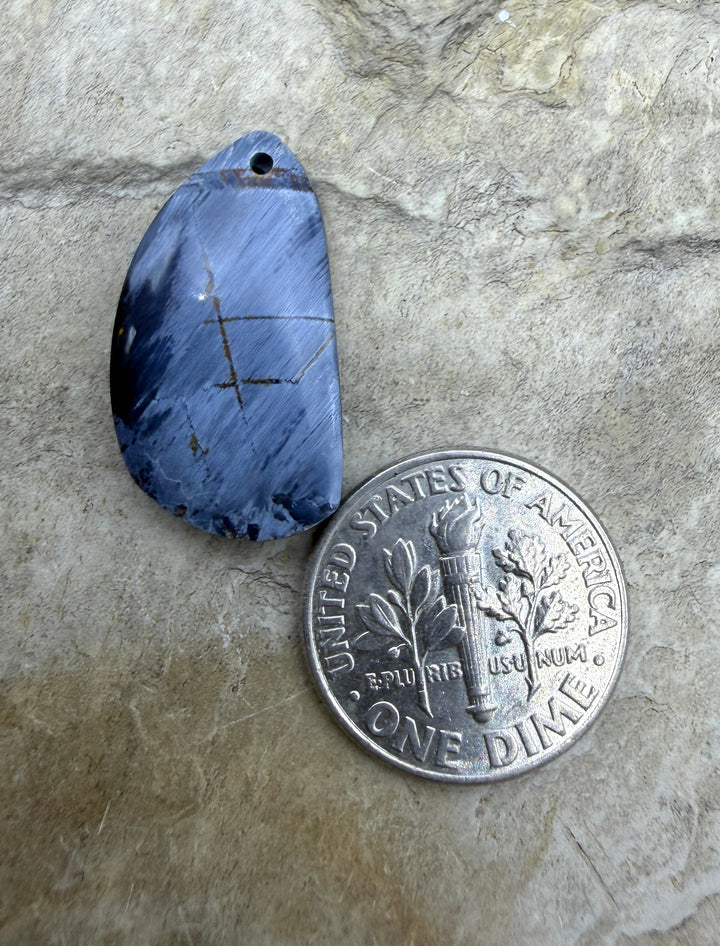 RARE Premium Small Pietersite Focal Pendant Bead 12x25mm