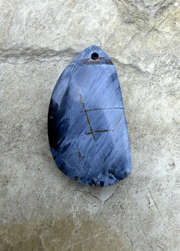 RARE Premium Small Pietersite Focal Pendant Bead 12x25mm