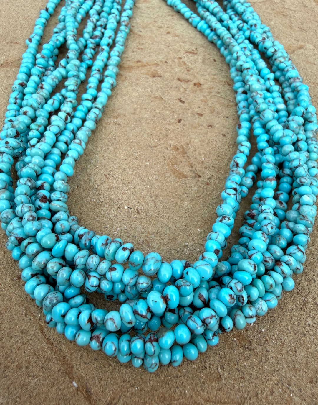 RARE Prince Turquoise (Egypt) 3.5-4.5mm Nuggets 16.5 Inch