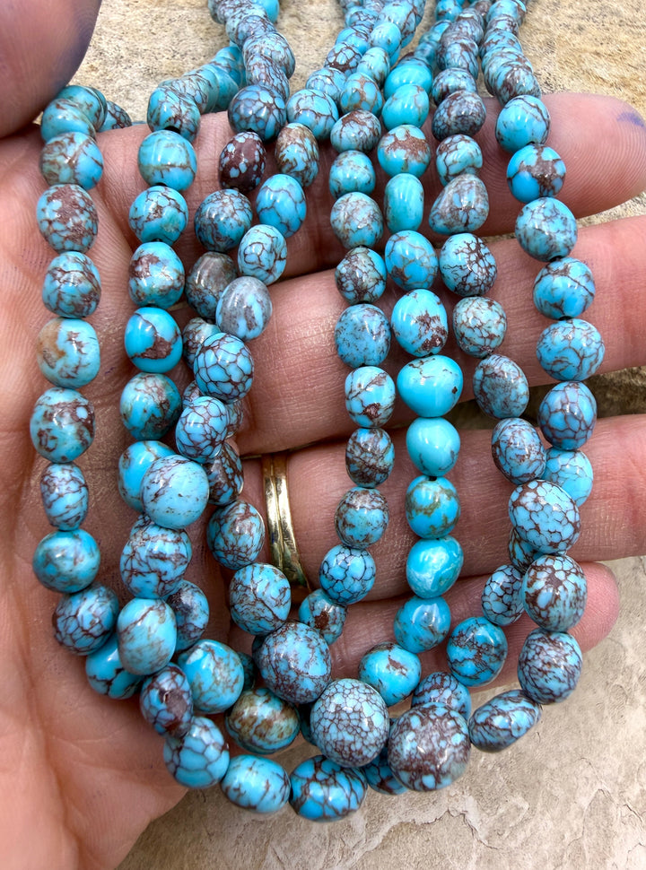 RARE Prince Turquoise (Egypt) Graduated 5-7mm Smooth