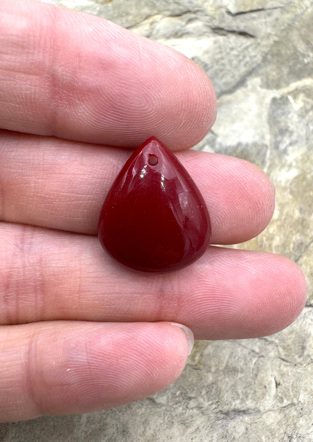 RARE Rosarita Focal Pendant Bead 16x20mm - Rosarita