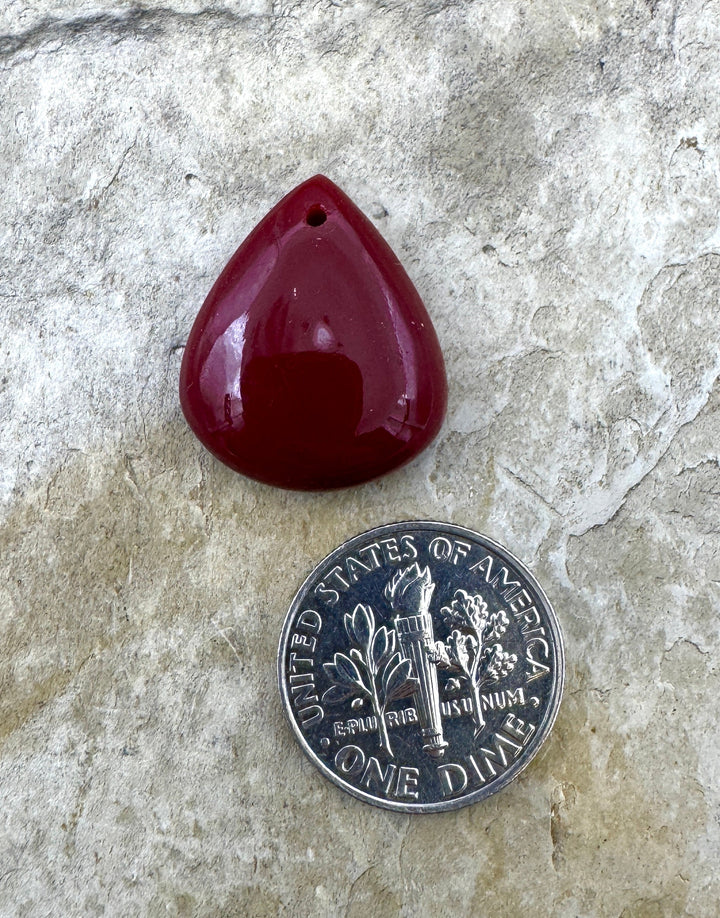 RARE Rosarita Focal Pendant Bead 16x20mm - Rosarita