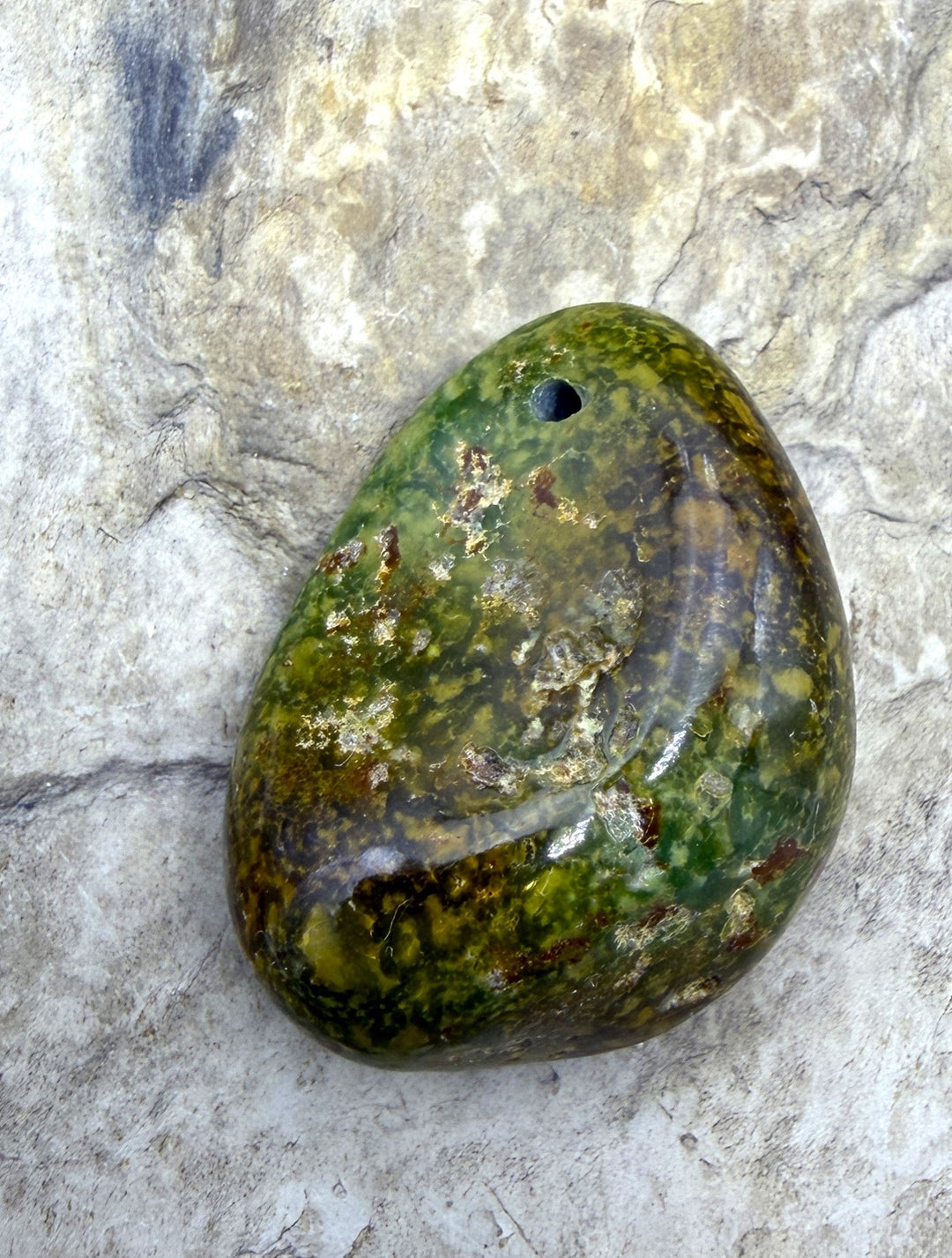 RARE Royston Turquoise (NV) BIG Focal Pendant Bead