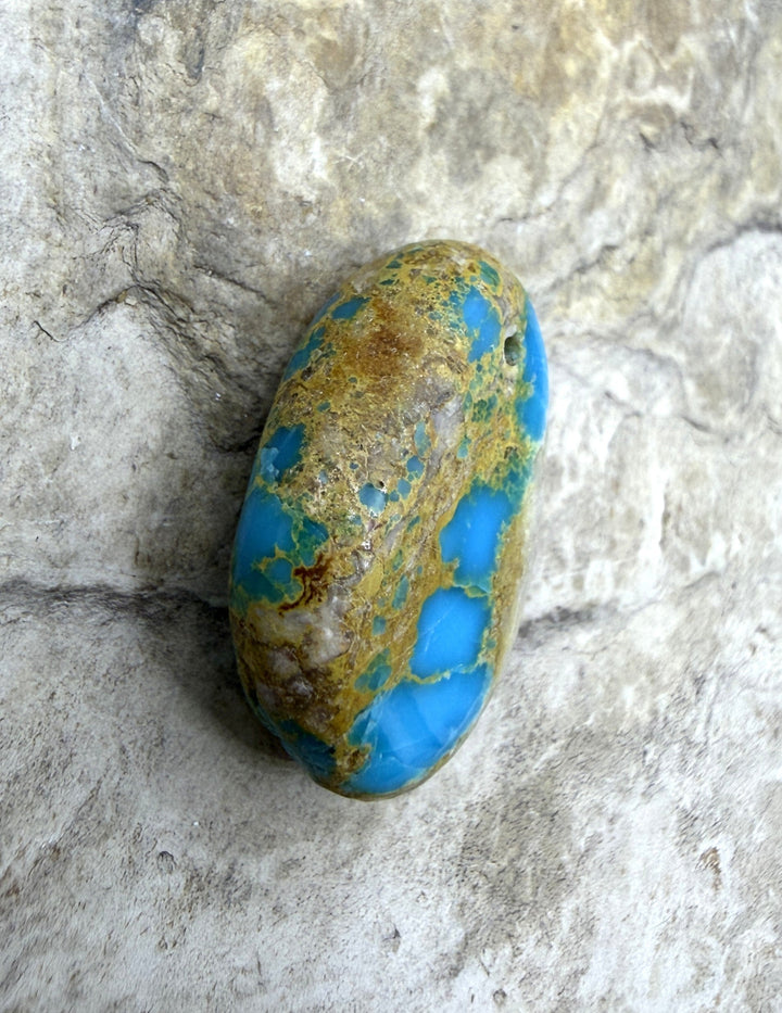 RARE Royston Turquoise (NV) Focal Pendant Bead 17x25x10mm
