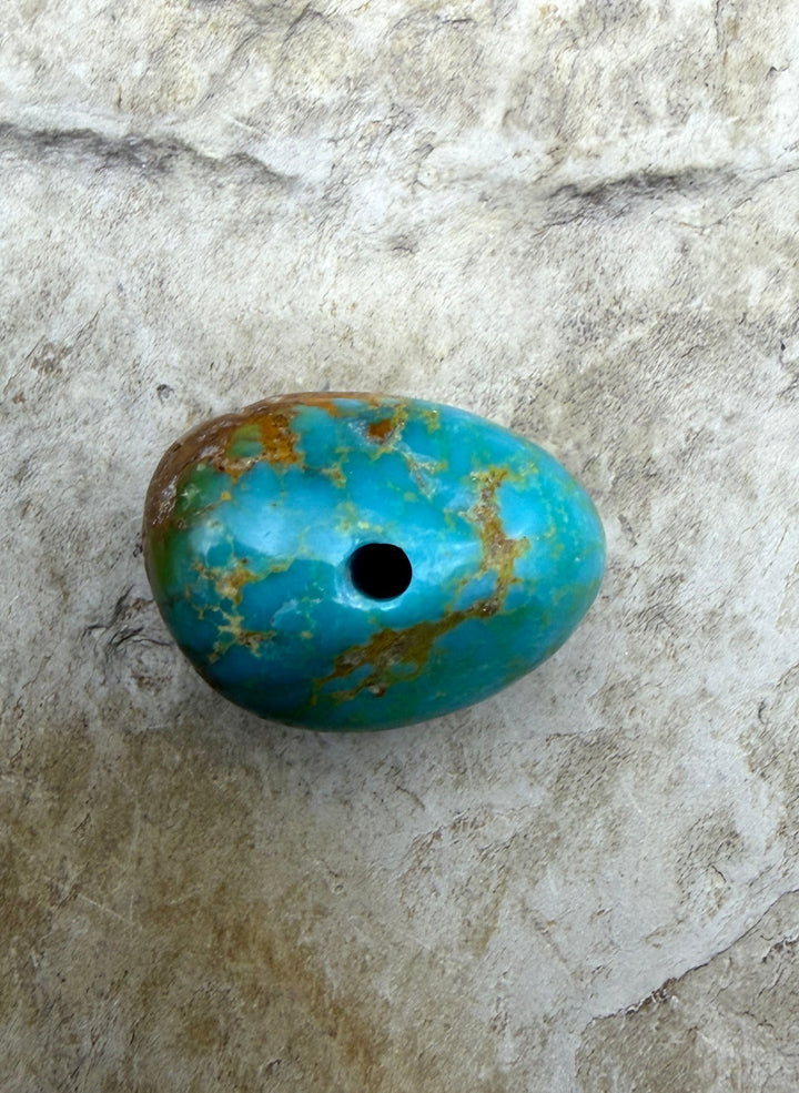 RARE Royston Turquoise (NV) HUGE Focal Bead 14x19x13mm