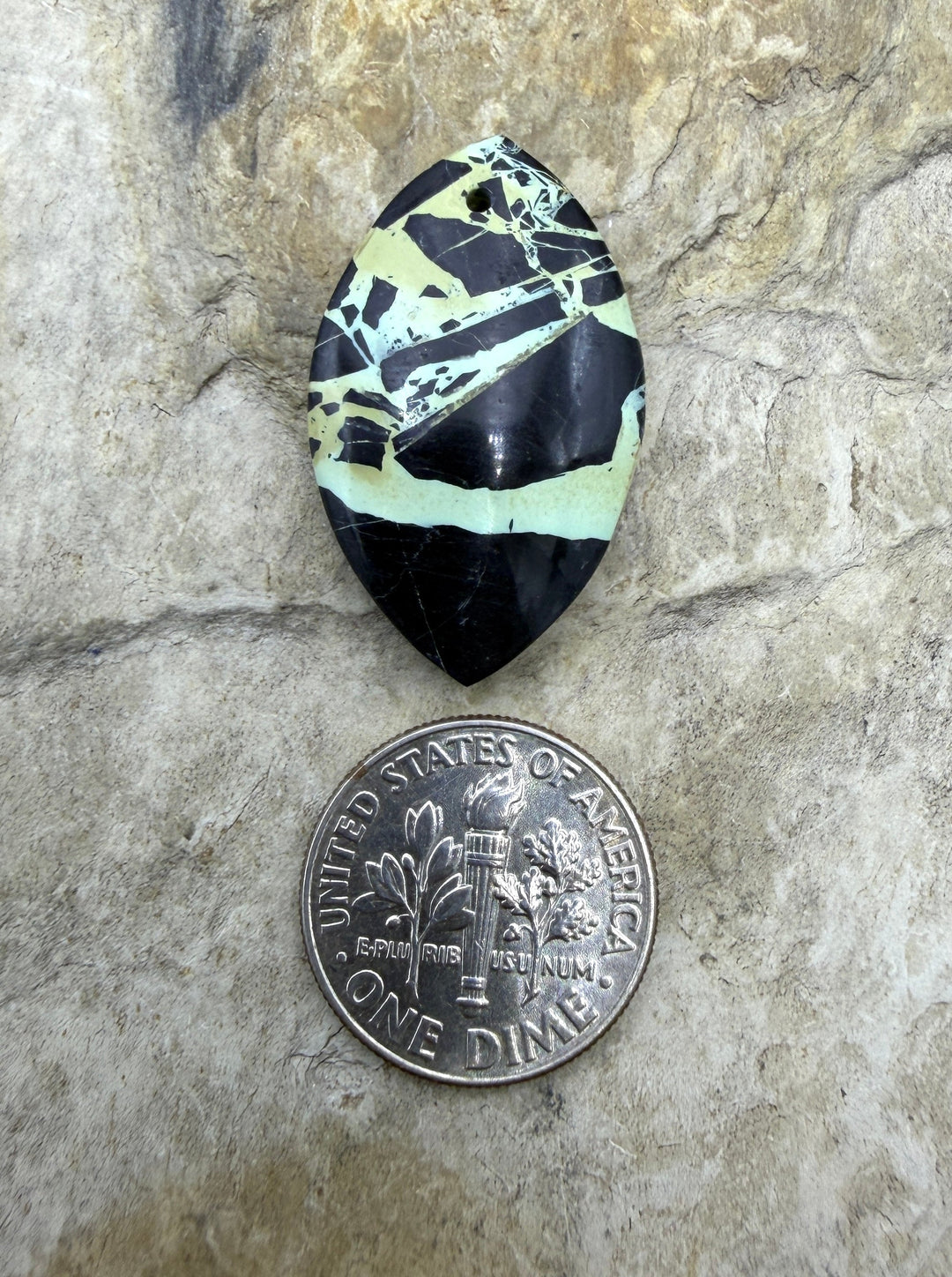 RARE San Pedro Variscite (Nevada) Focal Pendant Bead