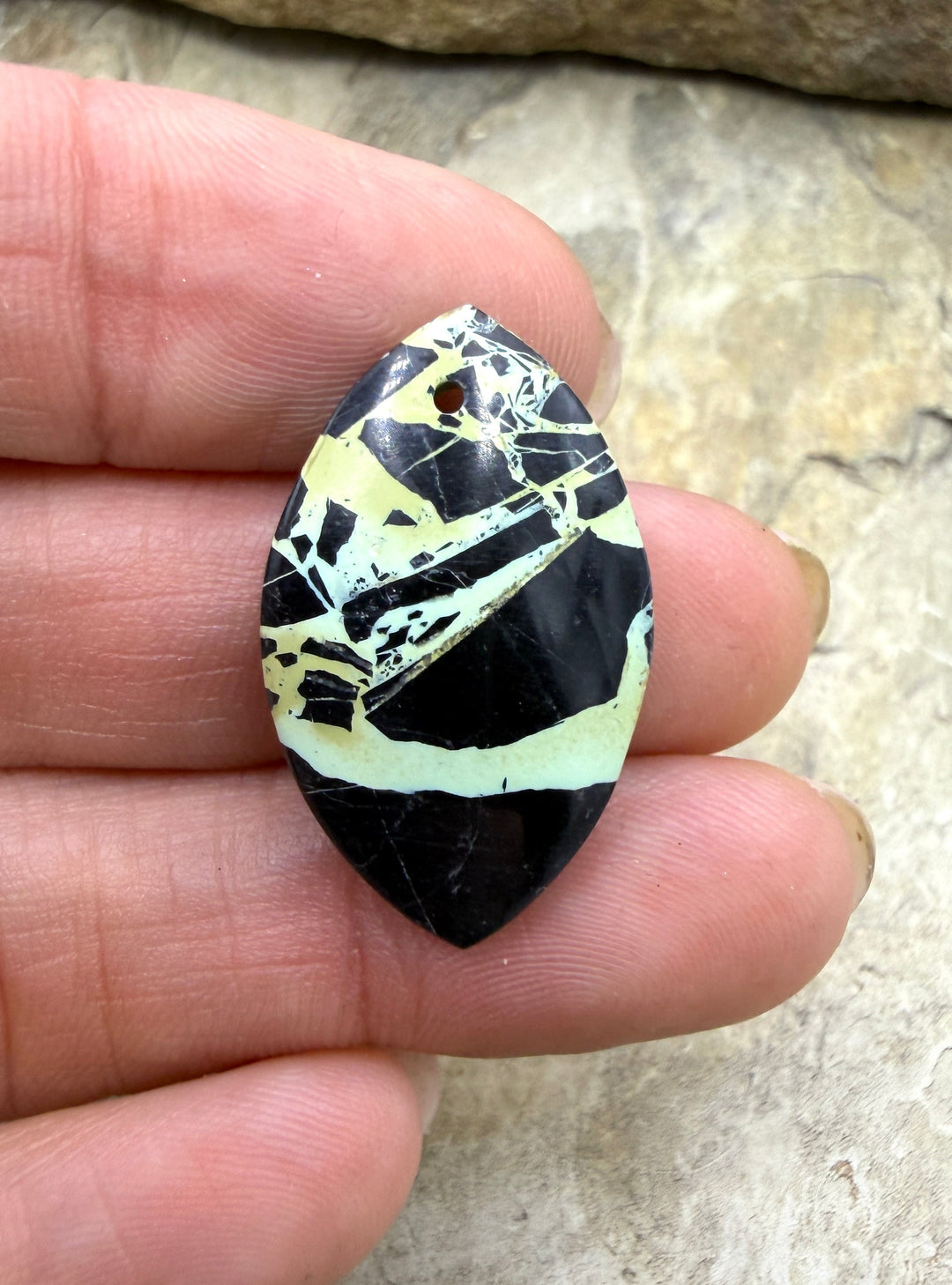 RARE San Pedro Variscite (Nevada) Focal Pendant Bead