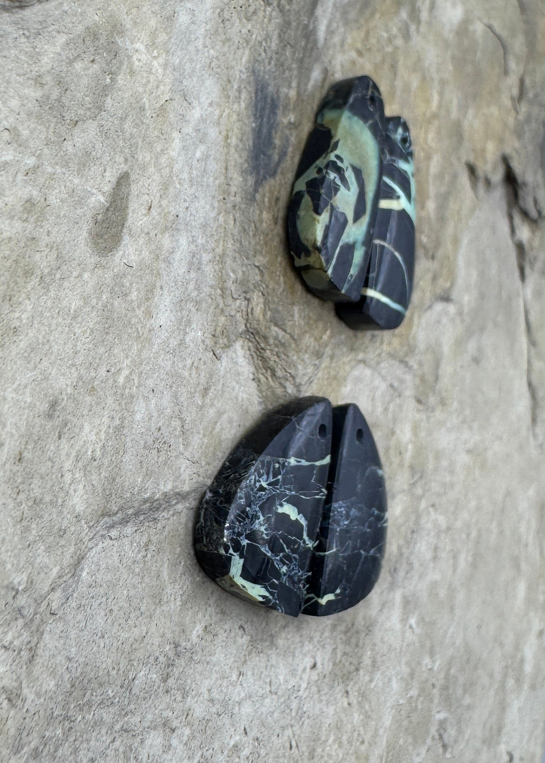 RARE San Pedro Variscite (Nevada) Matching Earring Slab