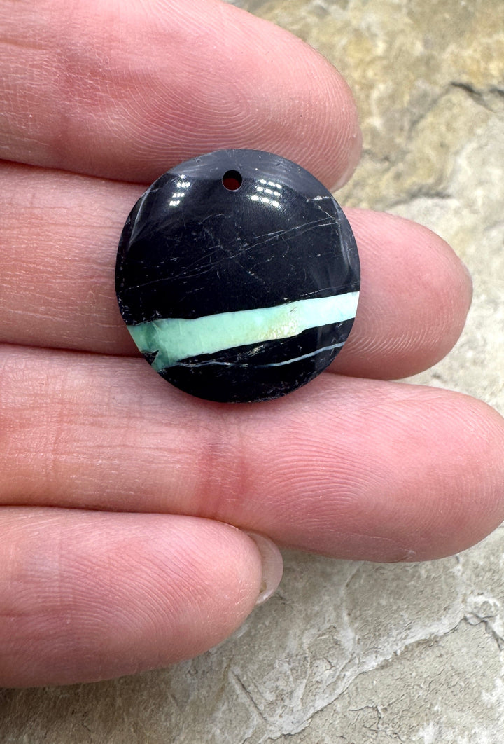 RARE San Pedro Variscite (Nevada) Small Round Focal Pendant