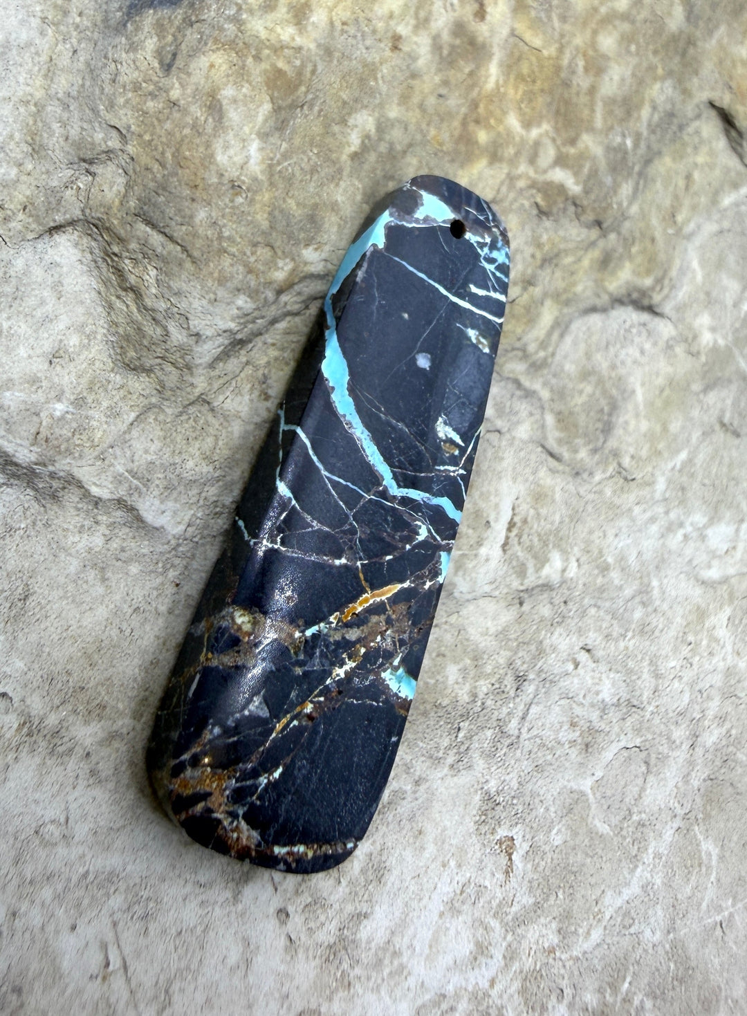 RARE Sierra Nevada Ribbon Turquoise (Nevada) Focal Pendant