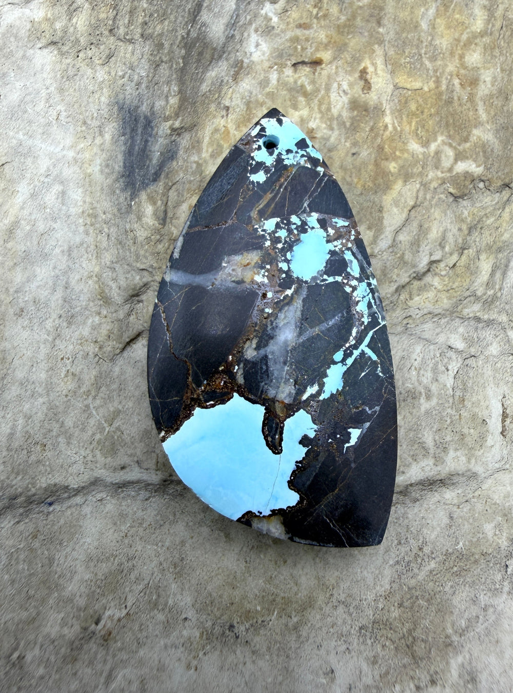 RARE Sierra Nevada Ribbon Turquoise (Nevada) Focal Pendant