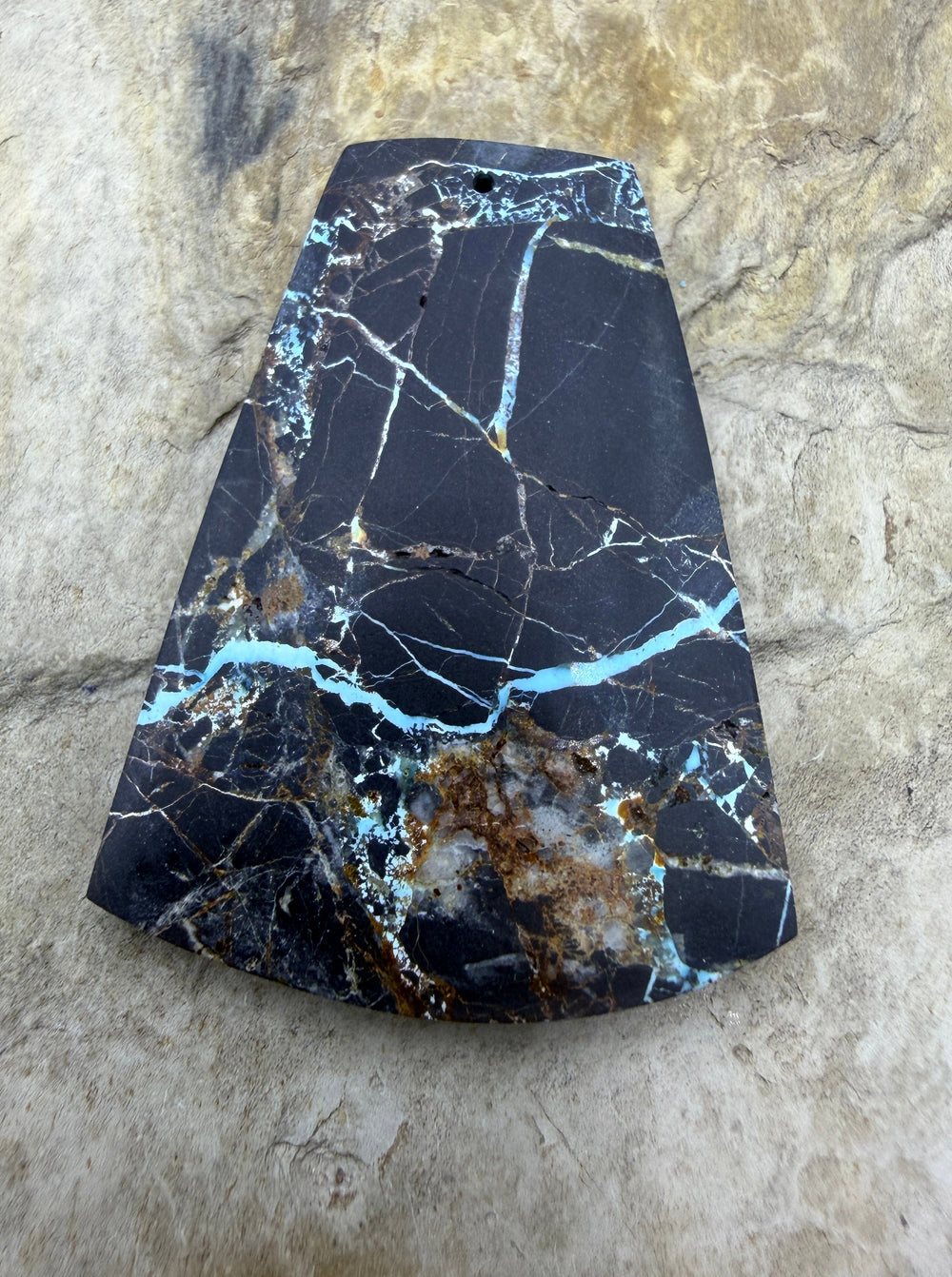 RARE Sierra Nevada Ribbon Turquoise (Nevada) Focal Pendant