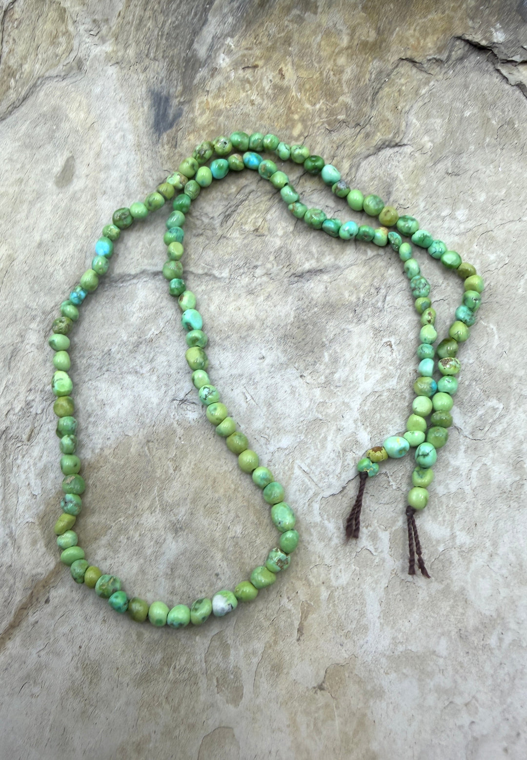 RARE Sonoran Gold Turquoise (Mex) 3mm Rounded Nugget Beads