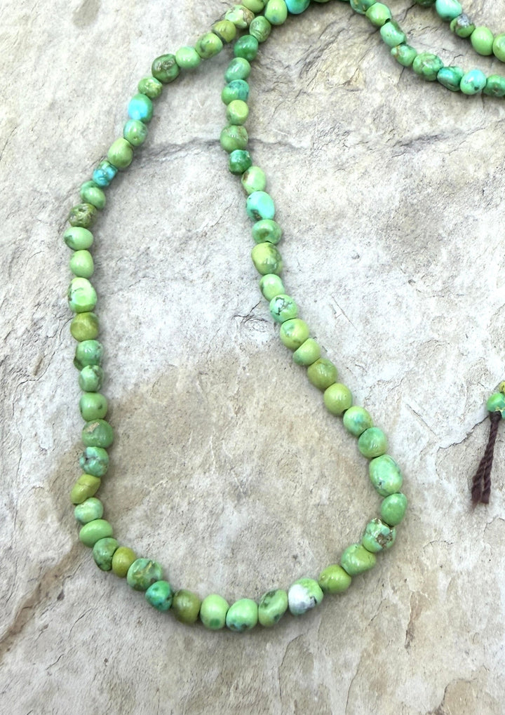 RARE Sonoran Gold Turquoise (Mex) 3mm Rounded Nugget Beads