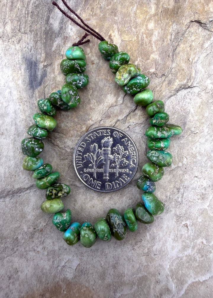 RARE Sonoran Gold Turquoise (Mex) 4-5mm Nugget Beads 5 Inch