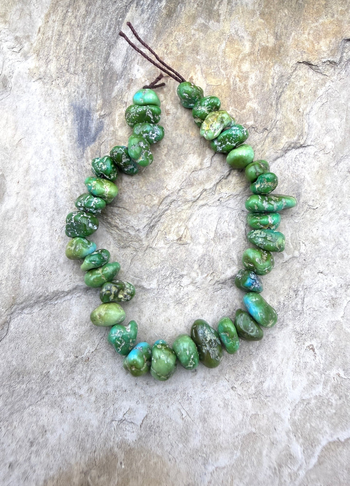 RARE Sonoran Gold Turquoise (Mex) 4-5mm Nugget Beads 5 Inch