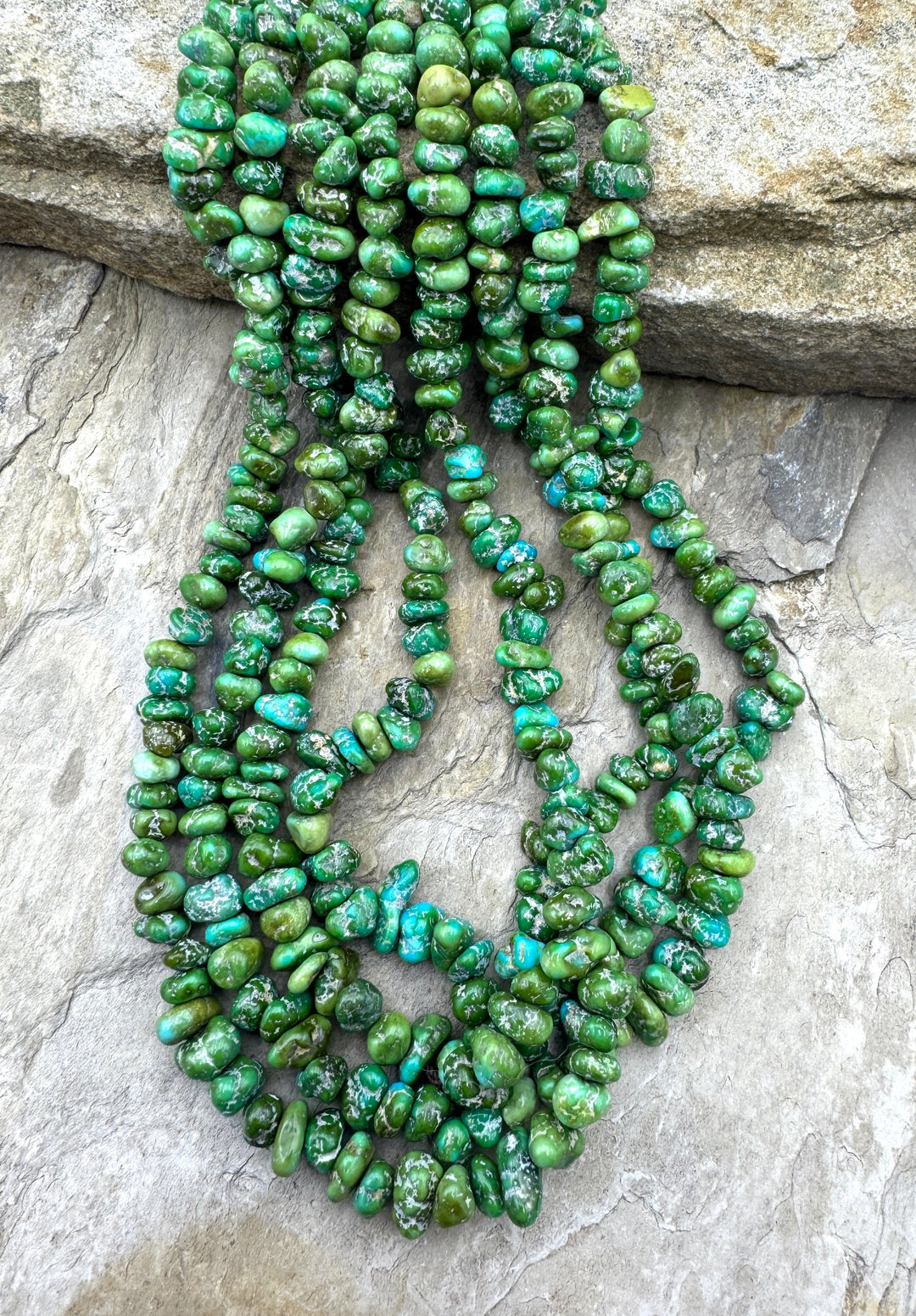 RARE Sonoran Gold Turquoise (Mex) 4-6mm Nugget Beads 16