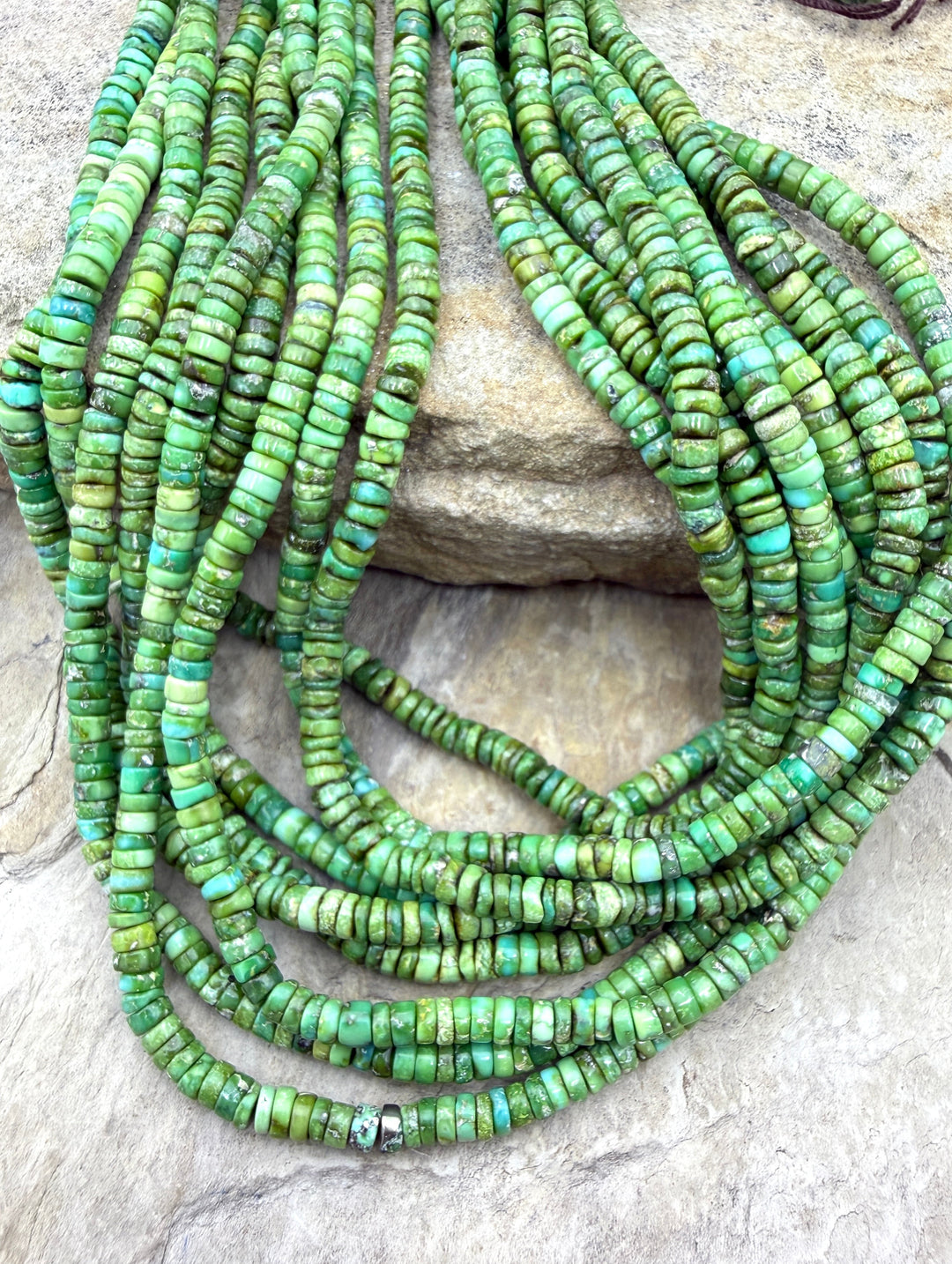 RARE Sonoran Gold Turquoise (Mex) 4mm Heishi Beads 16 Inch