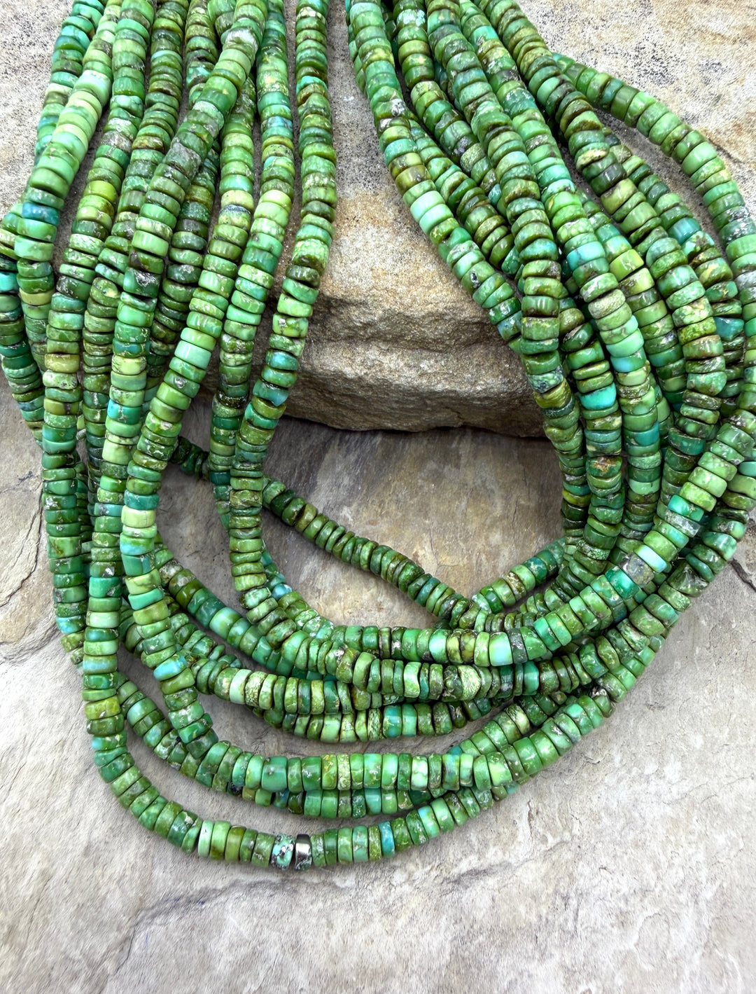 RARE Sonoran Gold Turquoise (Mex) 4mm Heishi Beads 16 Inch