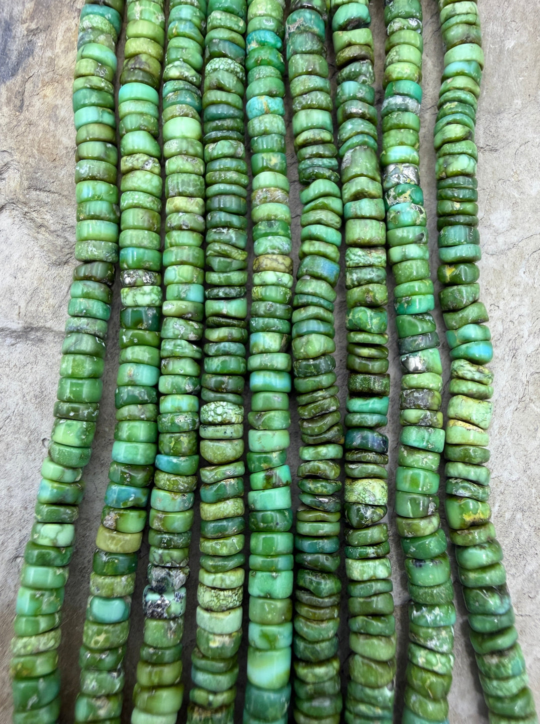 RARE Sonoran Gold Turquoise (Mex) 4mm Heishi Beads 16 Inch