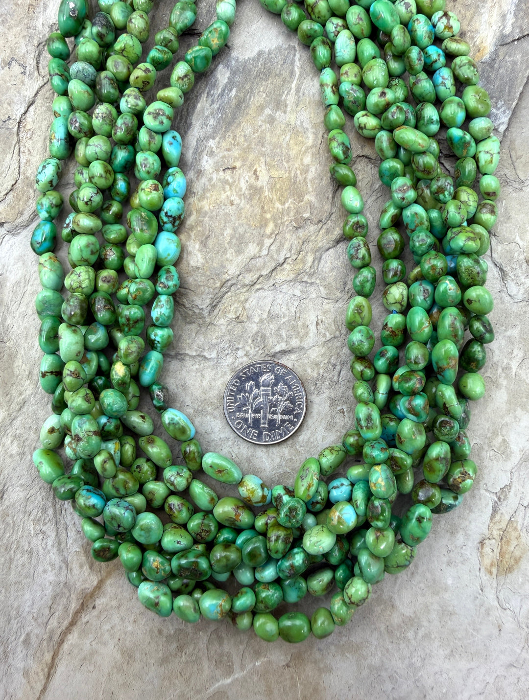 RARE Sonoran Gold Turquoise (Mex) 5-6mm Nugget Beads 16