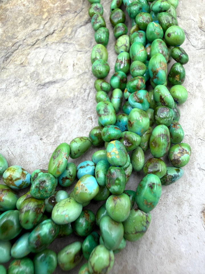 RARE Sonoran Gold Turquoise (Mex) 5-6mm Nugget Beads 16